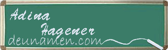 Adina Hagener Visitenkarte